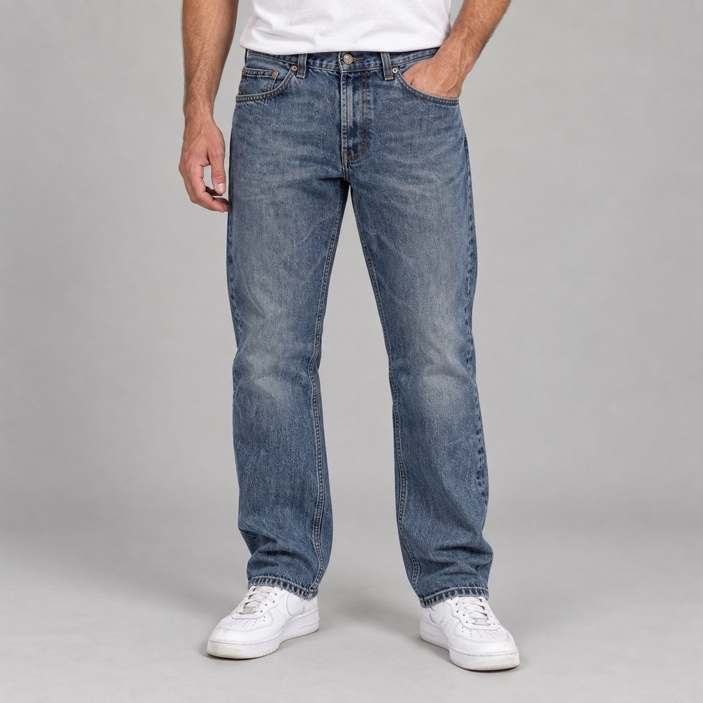 Bullhead Denim Co Jeans Mens 36x32 Blue Slim Fit 100% Cotton Straight Leg Y2K